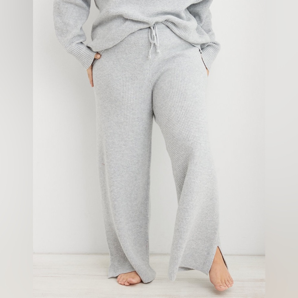 AERIE WAFFLE KNIT PANTS